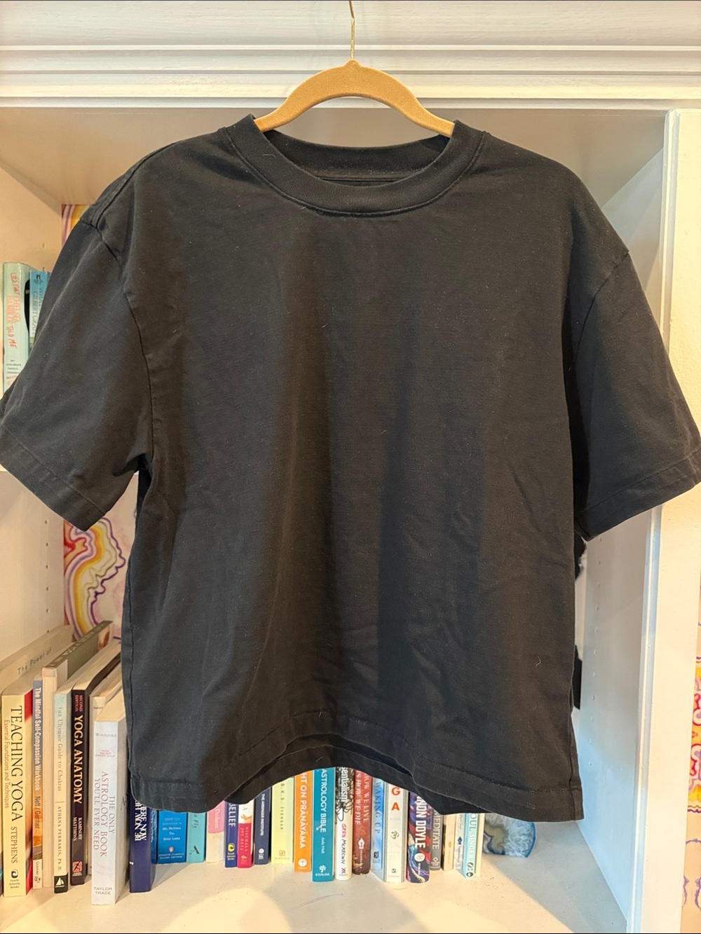 ELSA Black Short Sleeve Crewneck Tee